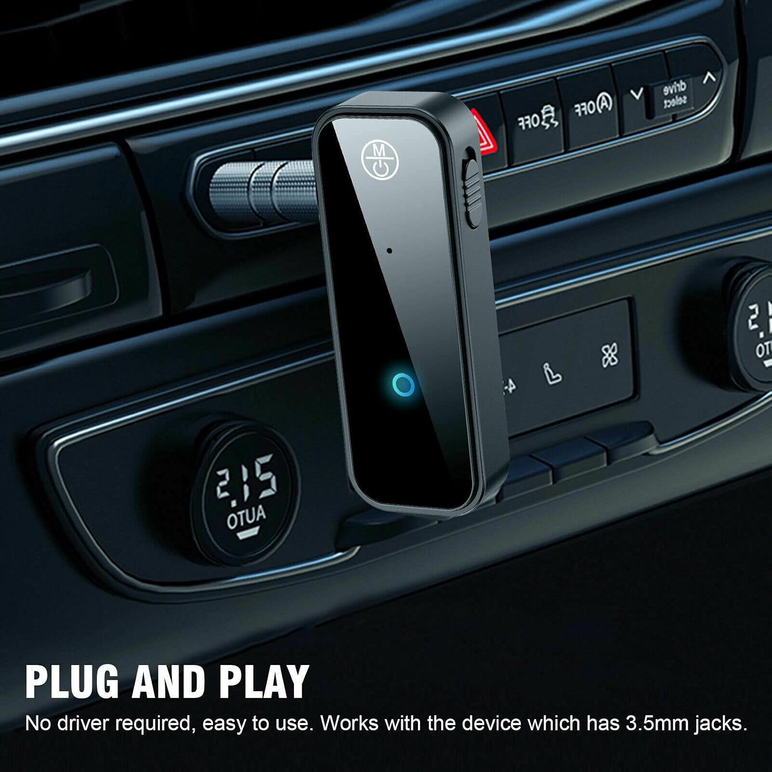 Replacement Car USB Wireless Audio Adapter Car Bluetooth 5.0 Transmitter Receiver Adapter