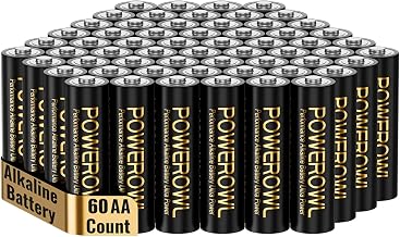 POWREOWL AA Alkaline-Batterien (LR6), Ultra Power, 60 Stück