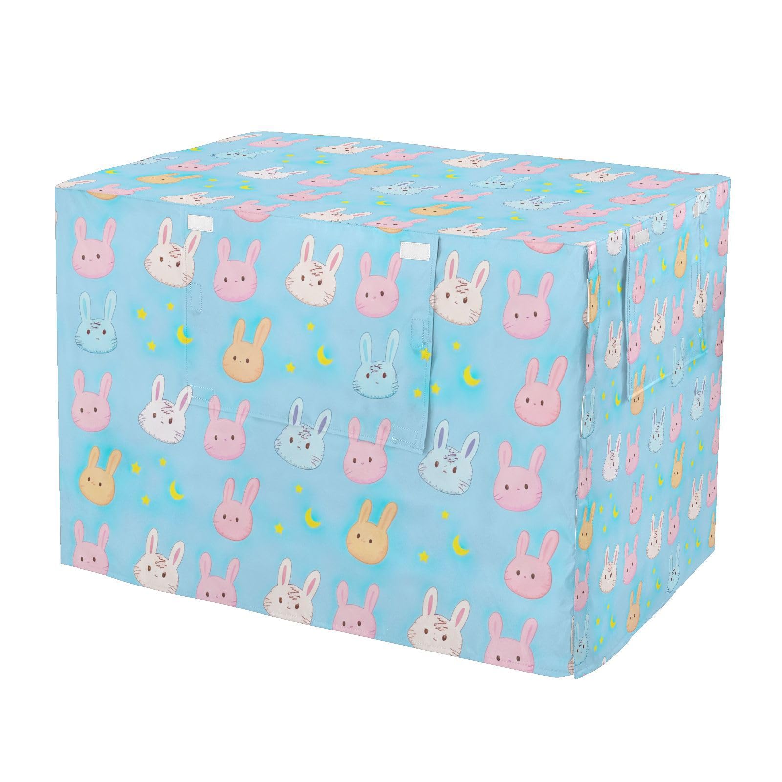 Housse de niche pour chien L résistante au vent motif lapin pastel