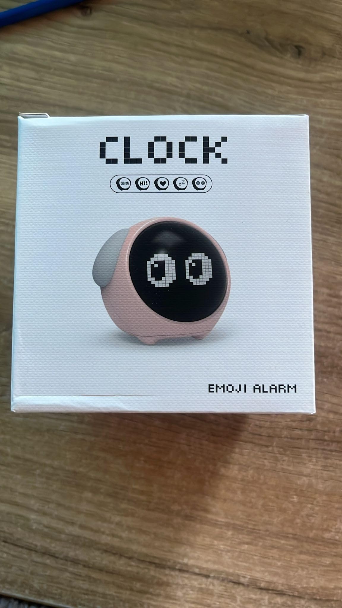 Horloge Réveil Veilleuse LED Lampe de Nuit pour Enfants Enfant Emoji Emoji