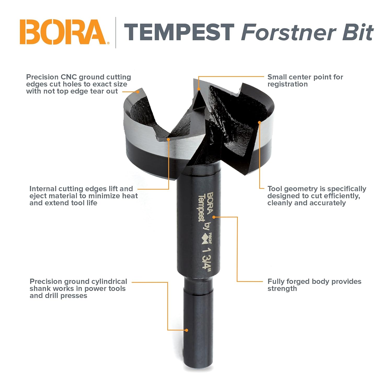 BORA BFB-009997 22mm Dia Tempest Forstner Bit 90mm OAL, 10mm Round Shank for Wood Drilling Ideal for Cabinet Making and Fine Woodworking Projects 9 BORA BFB-009997 22mm Dia Tempest Forstner Bit 90mm OAL, 10mm Round Shank for Wood Drilling Ideal for Cabinet Making and Fine Woodworking Projects