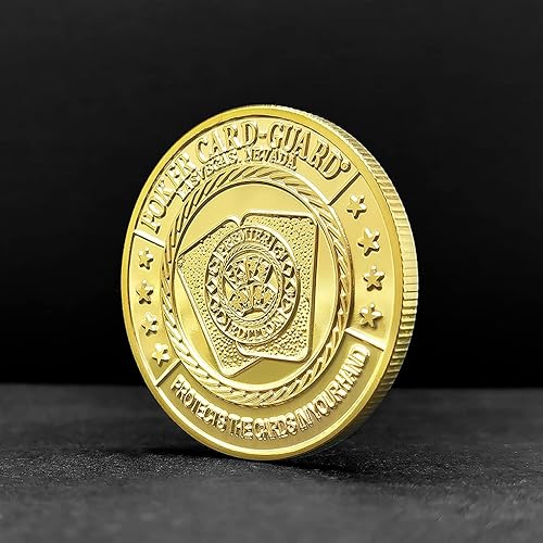 Miniatura 2 de Guardia de póquer, Pesos para póquer, Regalos de póquer para hombres, Protector de tarjeta de póquer, Accesorios de póquer, Monedas coleccionables,