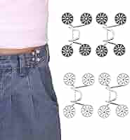 10 Bottoni Regolabili A Stella Per Stringere I Pantaloni | Clip Senza Cucito | Adatti Per Jeans, Gonne E Abbigliamento