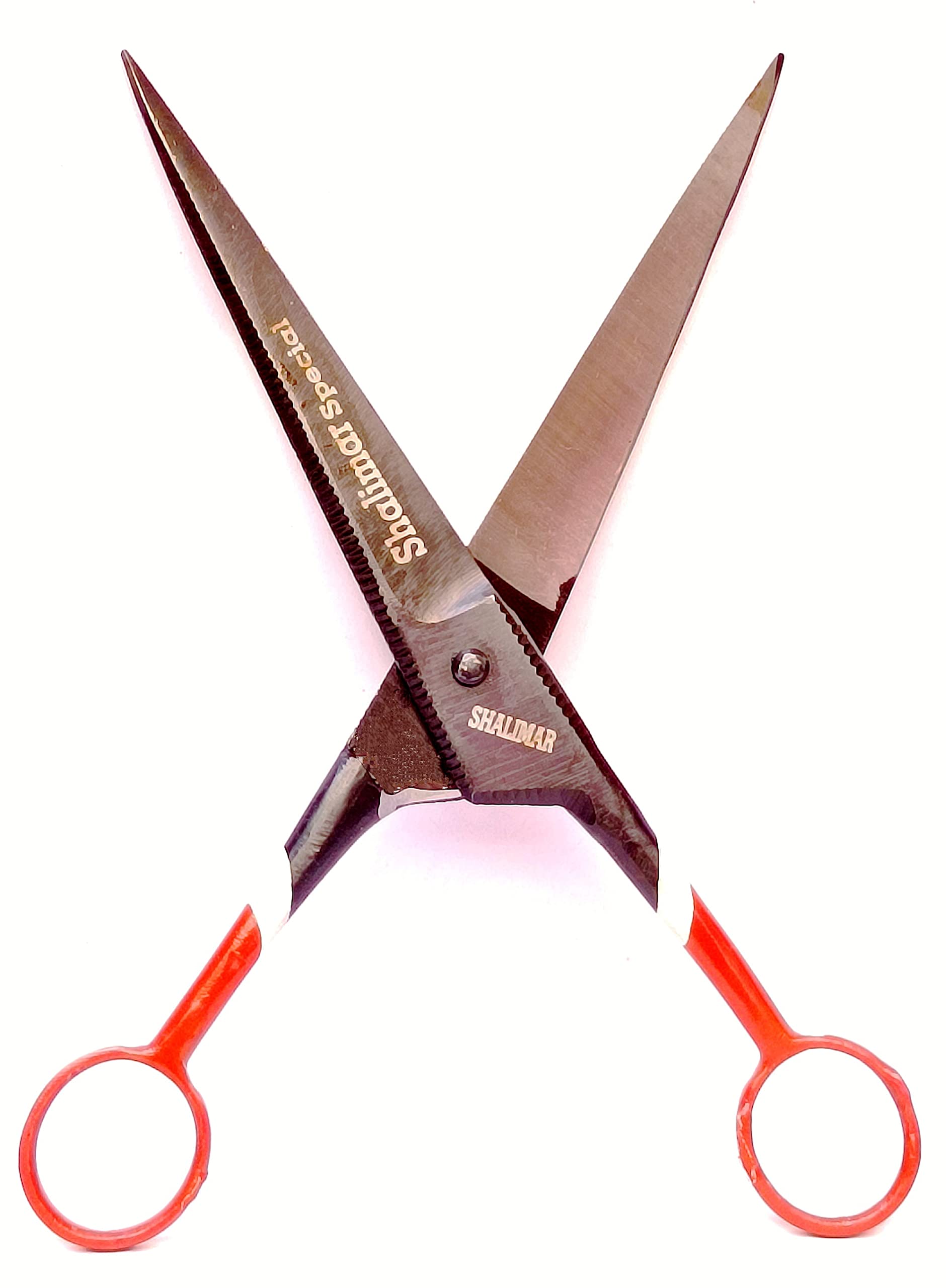 Shalimar Brand 7 inches Professional Salon Barber Hair Cutting Scissor Pure File (Reti) Used for Home Hair Cutting & Styling Scissor (Multicolored) Handcrafted in India