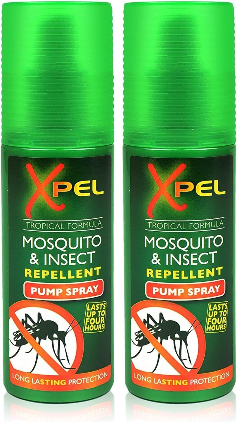 XPEL 2 X 70ml Ultimate Mosquito Insect Bite Repellent Spray | Fast & Effective Mosquito & Fly Repellent 70ml