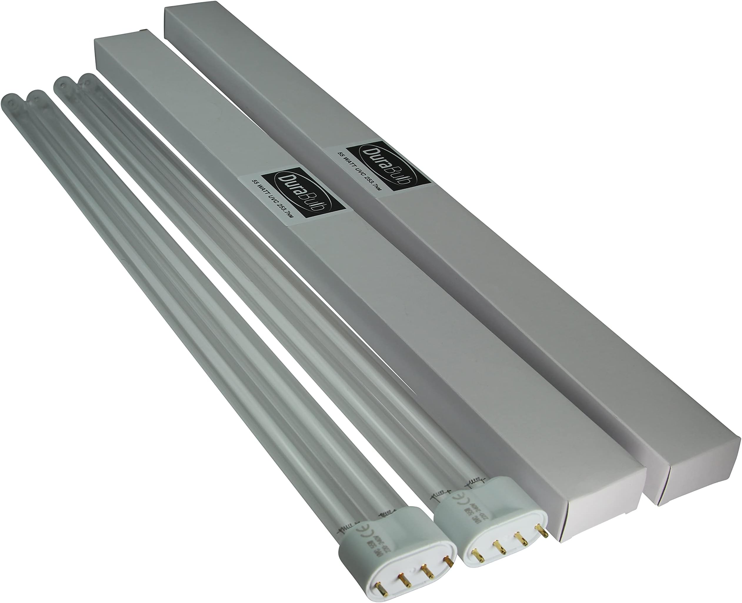 Twin Pack Replacement 55W UV (Ultra Violet) Bulb Lamp for Pond UVC Filters & Clarifiers