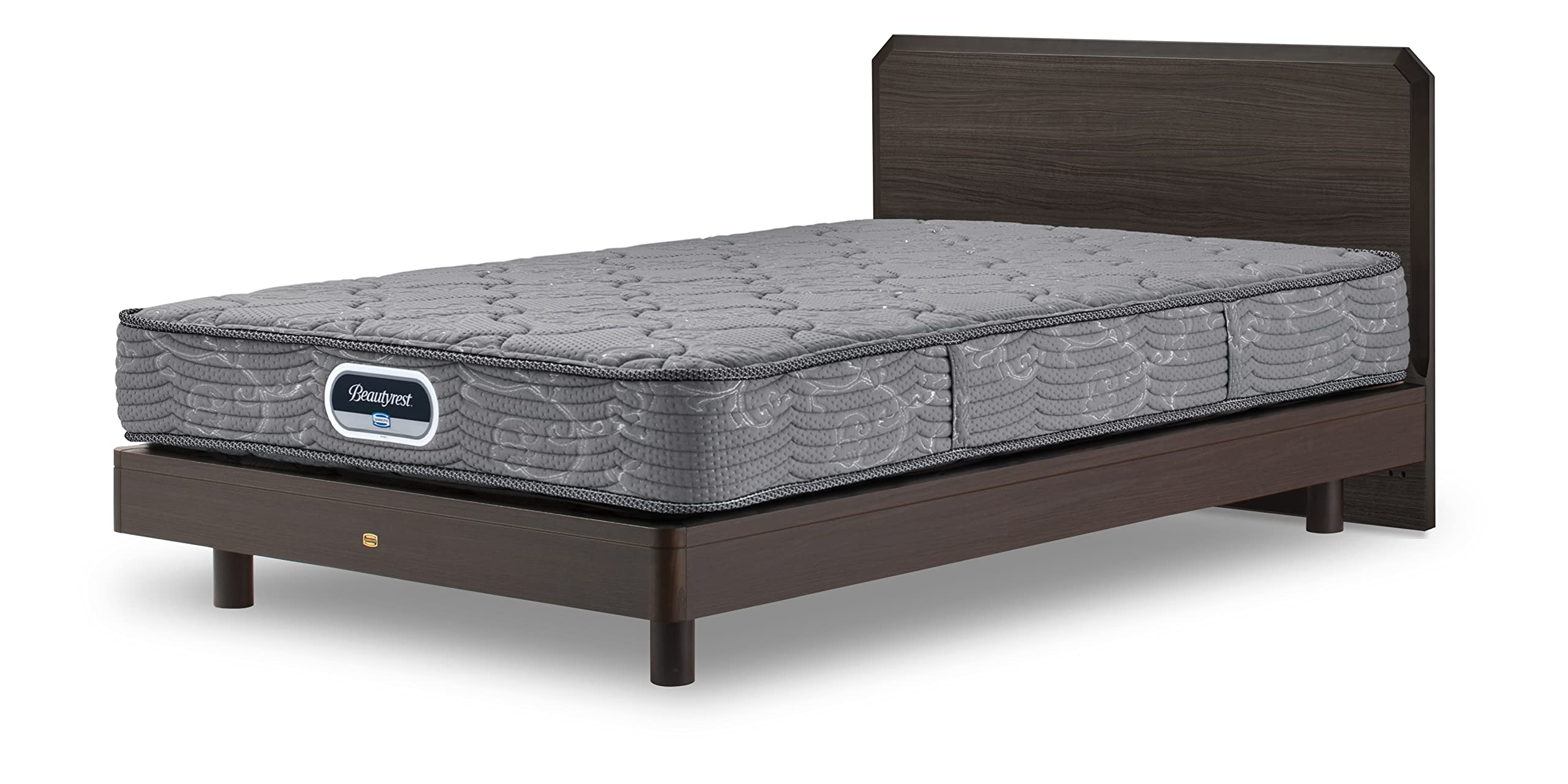 Simmons AB21554 Genuine Bed Semi-Double, Amazon.co.jp Exclusive Iklas Flat  Station Type, Frame, Dark Mattress, 5.5 Inch Pocket Coil
