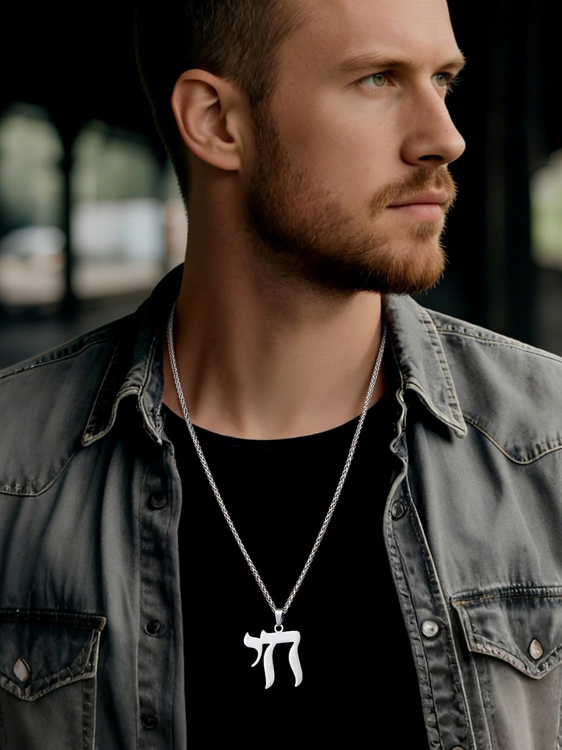 FaithHeart David of Star Necklace for Men Women, Jewish Star Pendant Necklace Stainless Steel Hebrew Amulet Jewelry, Gift Box - Image 2