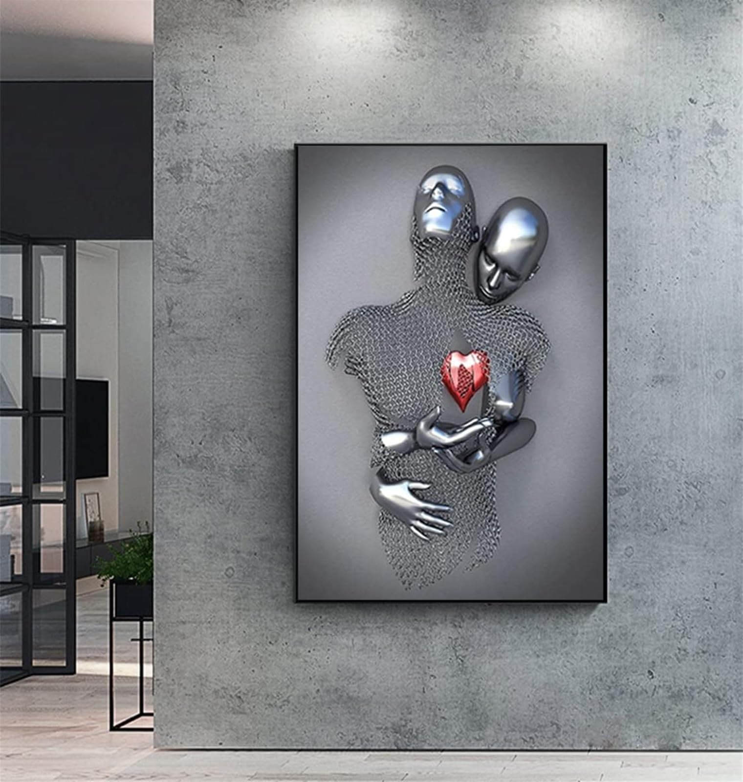 DLKAJFK Poster Su Tela Astratto 3D - Stile 2, 30x40 Cm, Senza Cornice, Ideale Per Soggiorno