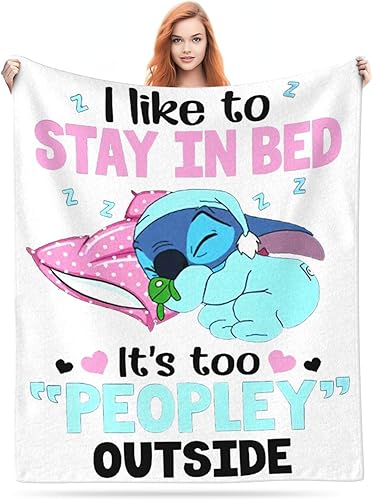 Manta de anime de dibujos animados de forro polar blanco suave para sofá cama, manta cálida de franela de regalo, 50 x 40 pulgadas