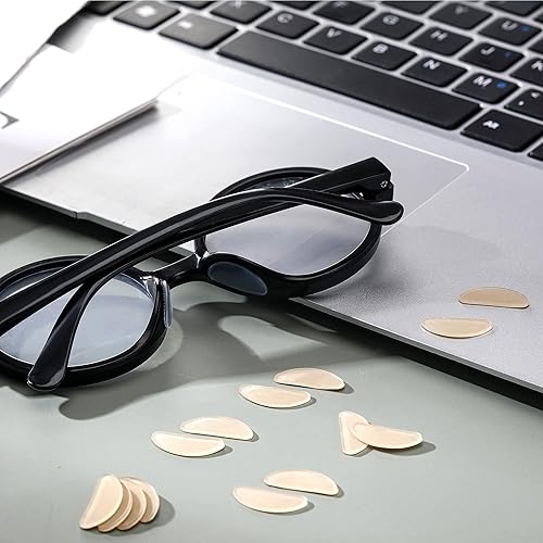 Miniatura 14 de TOODOO 18 pares de anteojos, almohadillas para la nariz, anteojos adhesivos de silicona antideslizantes para anteojos, lentes de sol