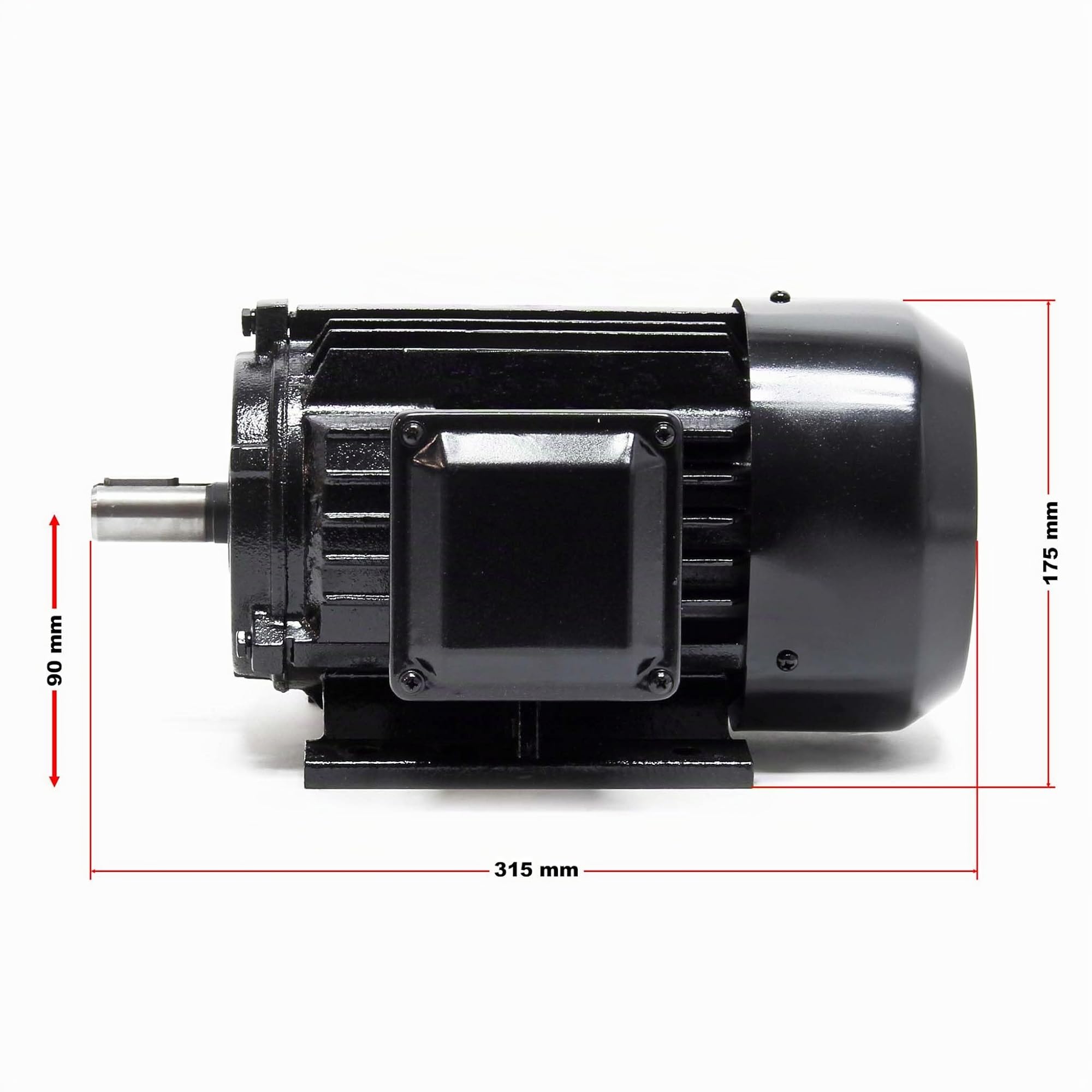 Motor eléctrico trifásico profesional Bobinado de cobre Forma B3 2Polos 400V 1.5kW 2830rpm IP44