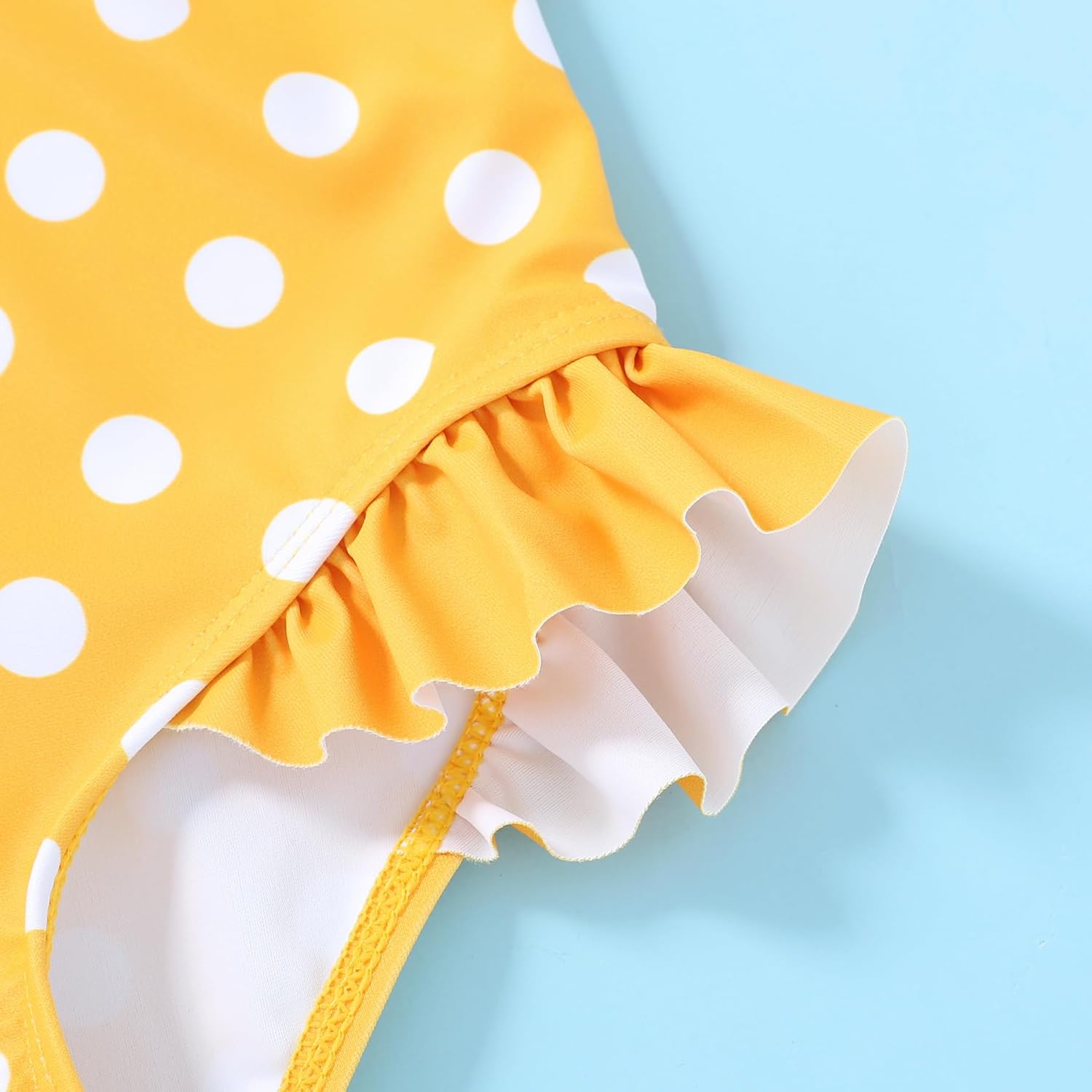 Tiny Cutey Toddler Girl Swimsuit Ruffled Stripe Sleeveless Swimwear One-Piece Baby Girl Bathing Suits - Image 7