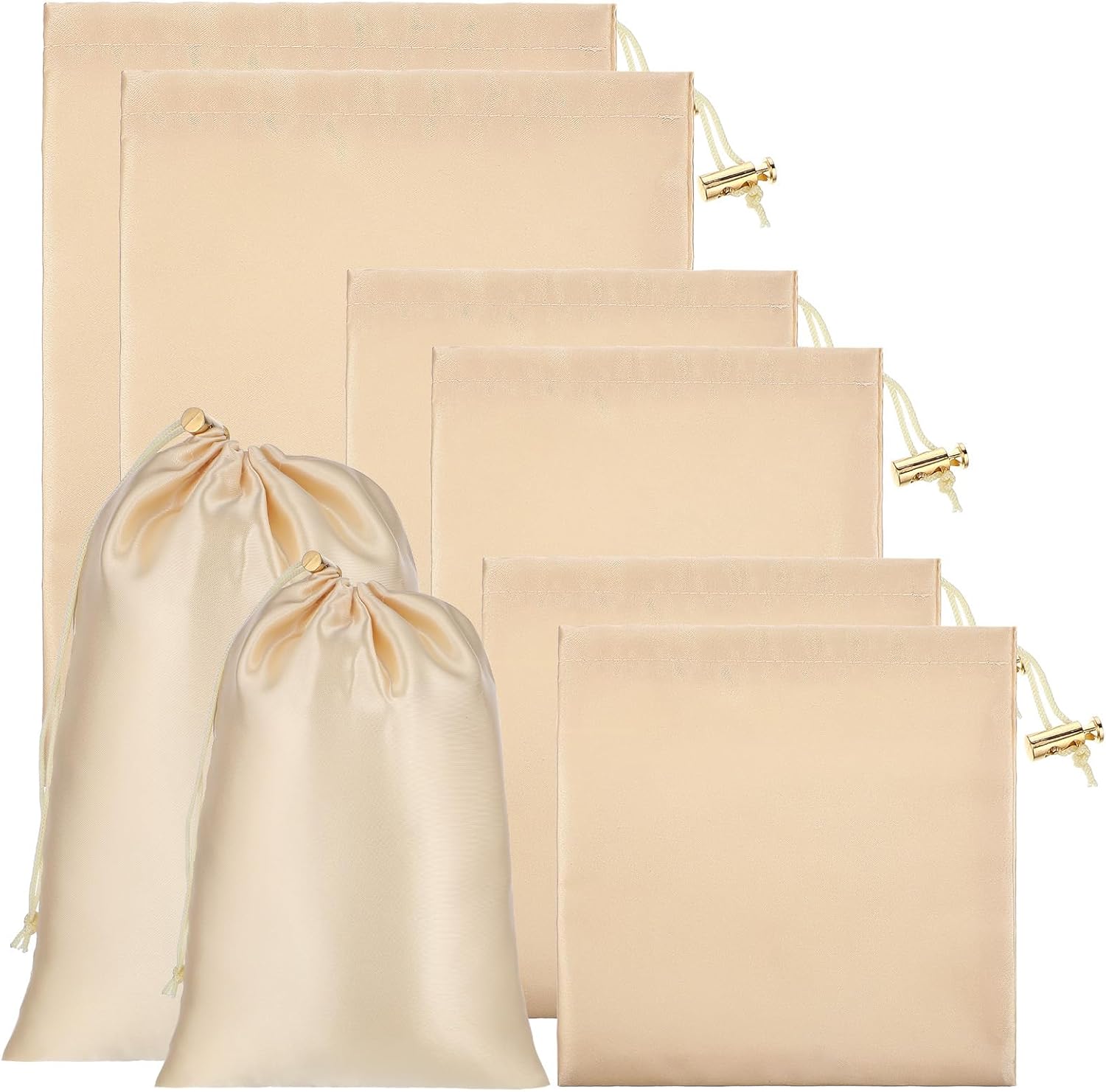 Amazon.com: Toy Storage Bags, 6 Pcs Quality Satin Silk Drawstring Pouch ...