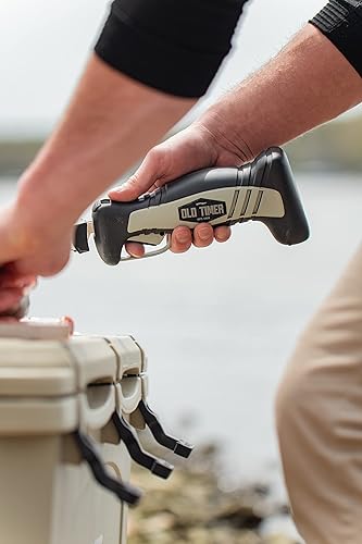 Miniatura 4 de Old Timer Li-Ion Cordless and 110V Electric Fillet Knives with 8in Fully Serrated S.S. Blades, Trigger Lock, Classic Fillet Knife Cut, and Self