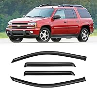 Vista 293 de Visera de ventana para Chevy Silverado 1500/GMC Sierra 1500/Avalanche/Suburban Crew Cab 2007-2013, protectores de lluvia, deflector de ventilación