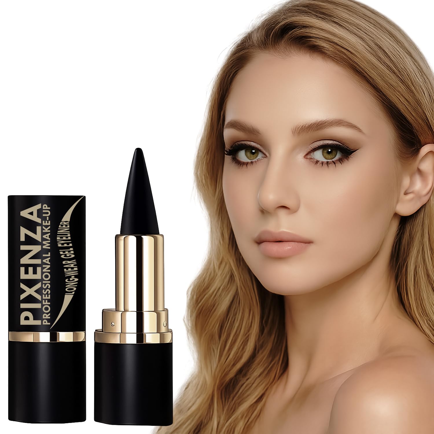 Black Gel Eyeliner Pencil for Women, Waterproof, Sweatproof & Long-Lasting Kajal Pen, Matte Quick Dry Formula for Charming Eyes, Smudge-Proof, Soft & Safe for Sensitive Eyes. (Black)-picture-45