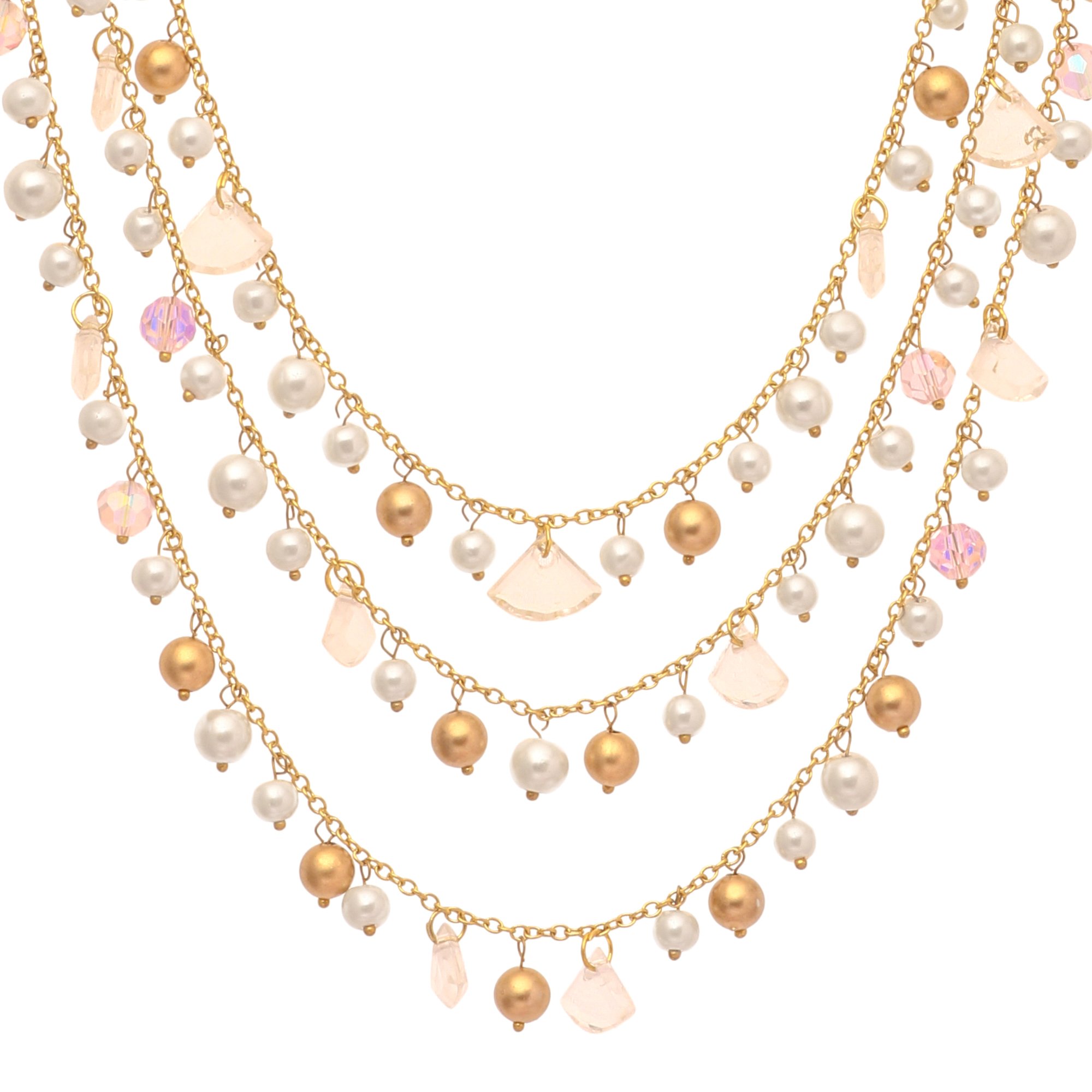 See full amazon price history chart for DCA Womens White,Purple & Golden Multi-Strand Glass and Metal Necklace (4413) DCA Womens White,Purple & Golden Multi-Strand Glass and Metal Necklace (4413) (B0782W6P9B) Amazon Price History, Amazon Price Tracker