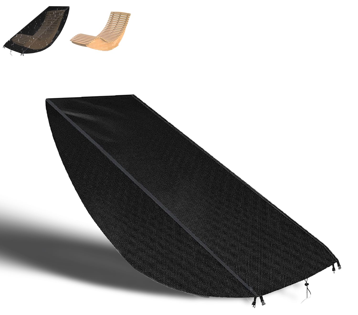 Abdeckung für Saunaliege, Schaukelliege Outdoor, Gartenliege, Gartenliege Holz, Sonnenliege Hüllen, Gilt für Liegestuhl 155 * 65 * 95cm