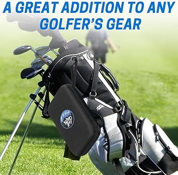 VISEMAN Golf Glove Holder, Golf Accessory Case with Detachable Glove Shaper, Portable Hard Case Waterproof for Golf Essentials
