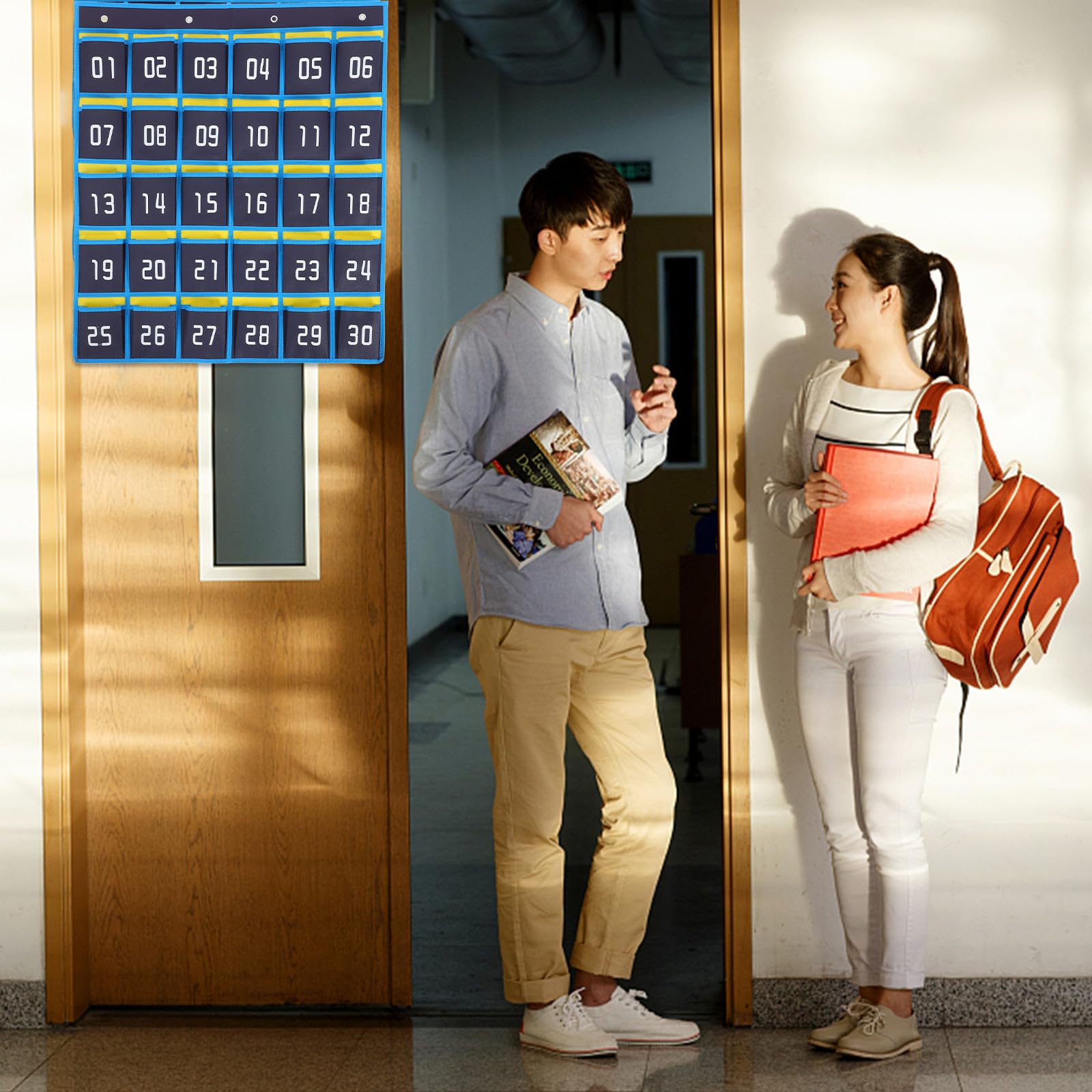 Borsa Da Appendere Al Muro Numerate Organizer Per Cellulare e Cancelleria Supporto Per Telefono Da Appendere Separatore Per Oggetti Essenziali Per Classe