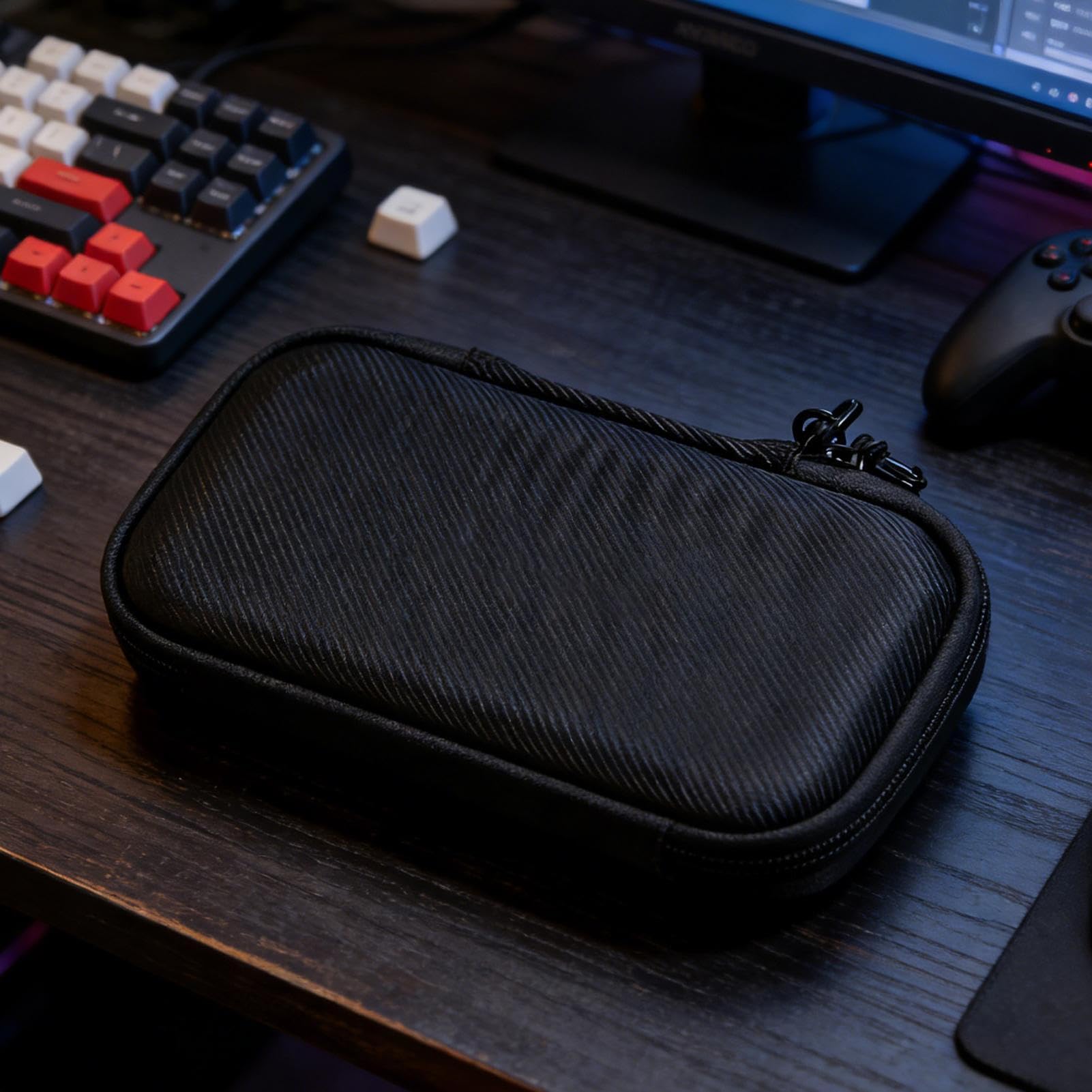Funda de viaje para consola de juegos, almacenamiento portátil para consolas de mano, ideal para jugadores, coleccionistas, viajeros, perfecto para el hogar, dormitorios, viajes y vacaciones