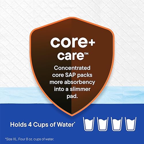 Miniatura 4 de Almohadillas desechables para entrenamiento de mascotas, de 34 x 36 pulgadas, 100 unidades, para razas extragrandes, a prueba de fugas, paquete a