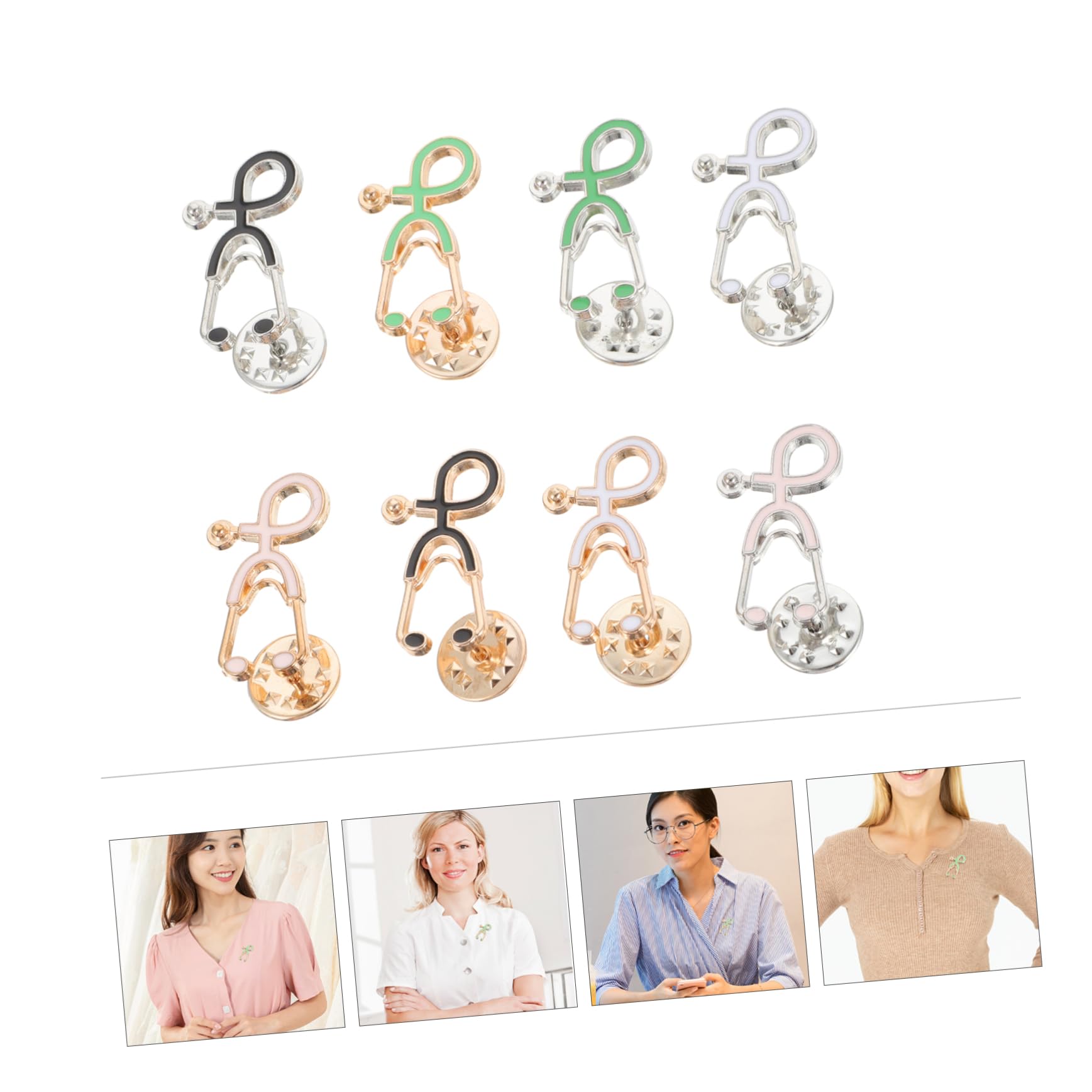 LIFKOME 36pezzi Spilla Lega Stetoscopio Accessori Medici Per Dottori e Studenti Di Medicina Spille Decorative Per Costumi e Regali