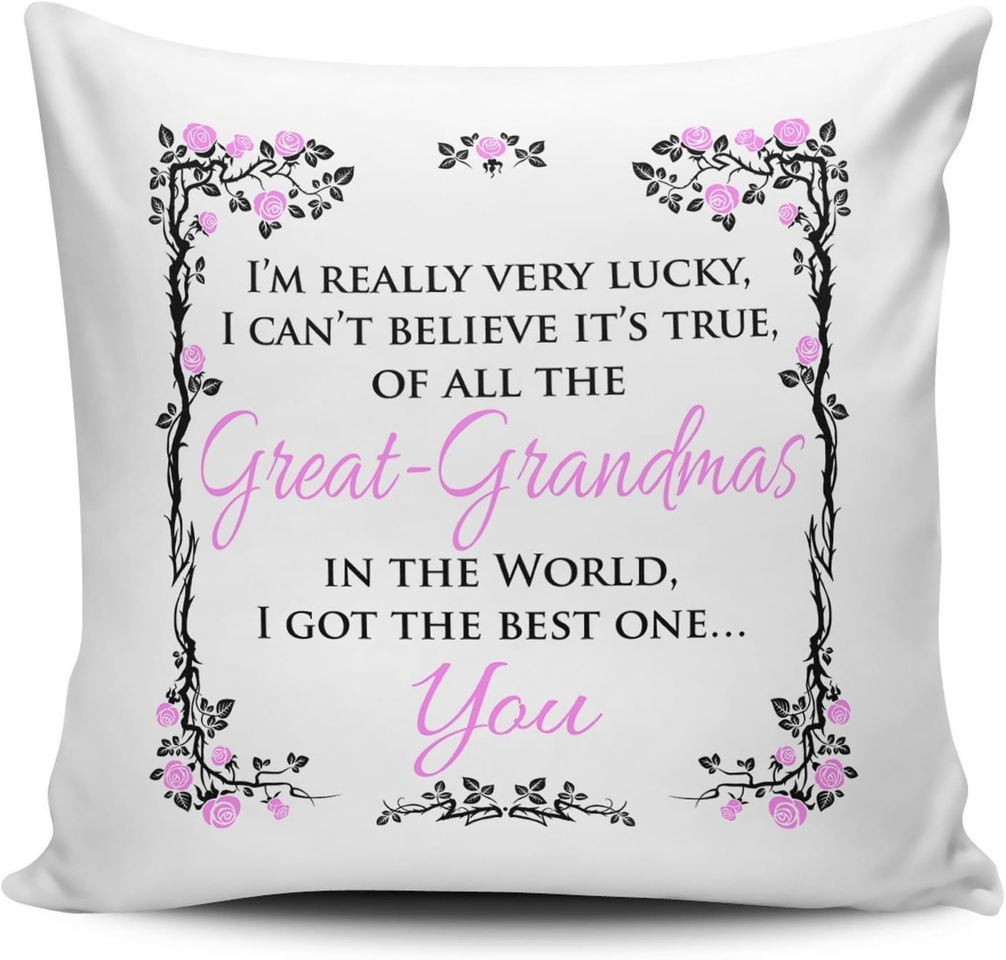 Of All The Great-Grandmas In The World I Got The Best One... You Cushion Cover