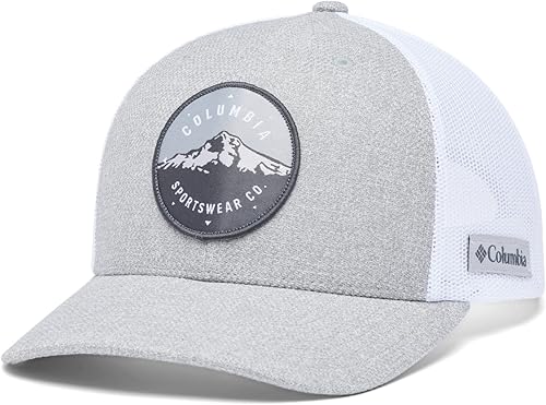 Miniatura 3 de Columbia - Gorra de malla para mujer con cierre a presión, alta, color Columbia Grey Heather Mt Hood, talla única