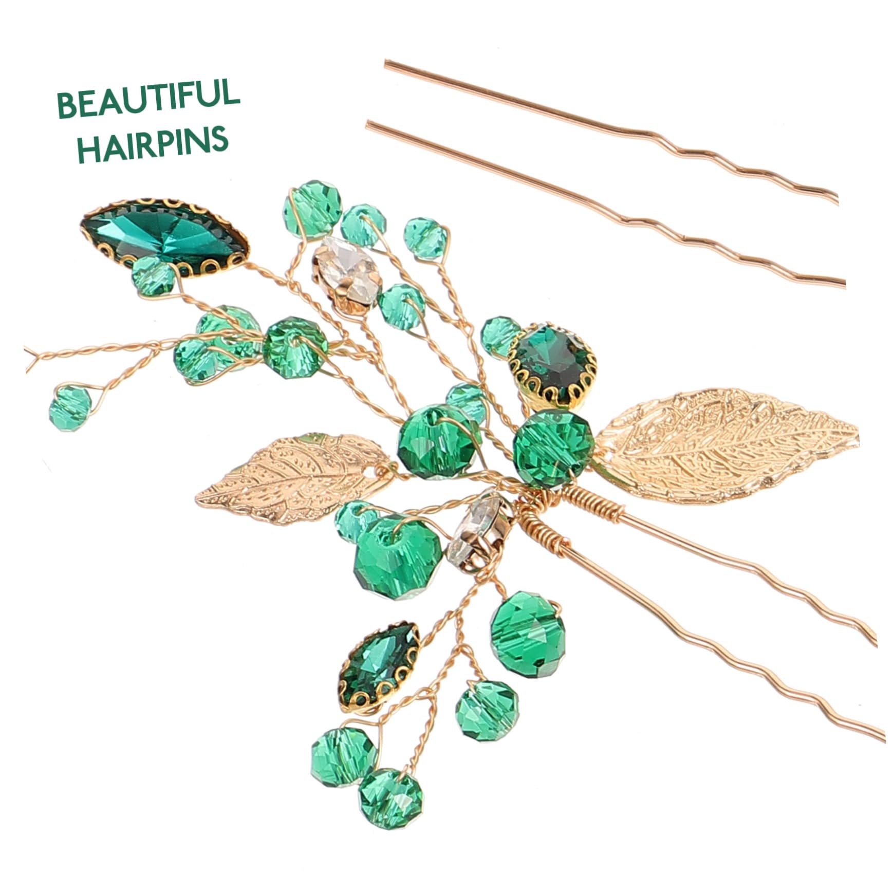 Abaodam 12stücke Brautschmuck Haarnadel Teiliges Aus Kristall-haarforken Handgefertigte Hochzeits-haaraccessoires Für Frauen Stilvolle Haarschmuck Für Besondere Anlässe