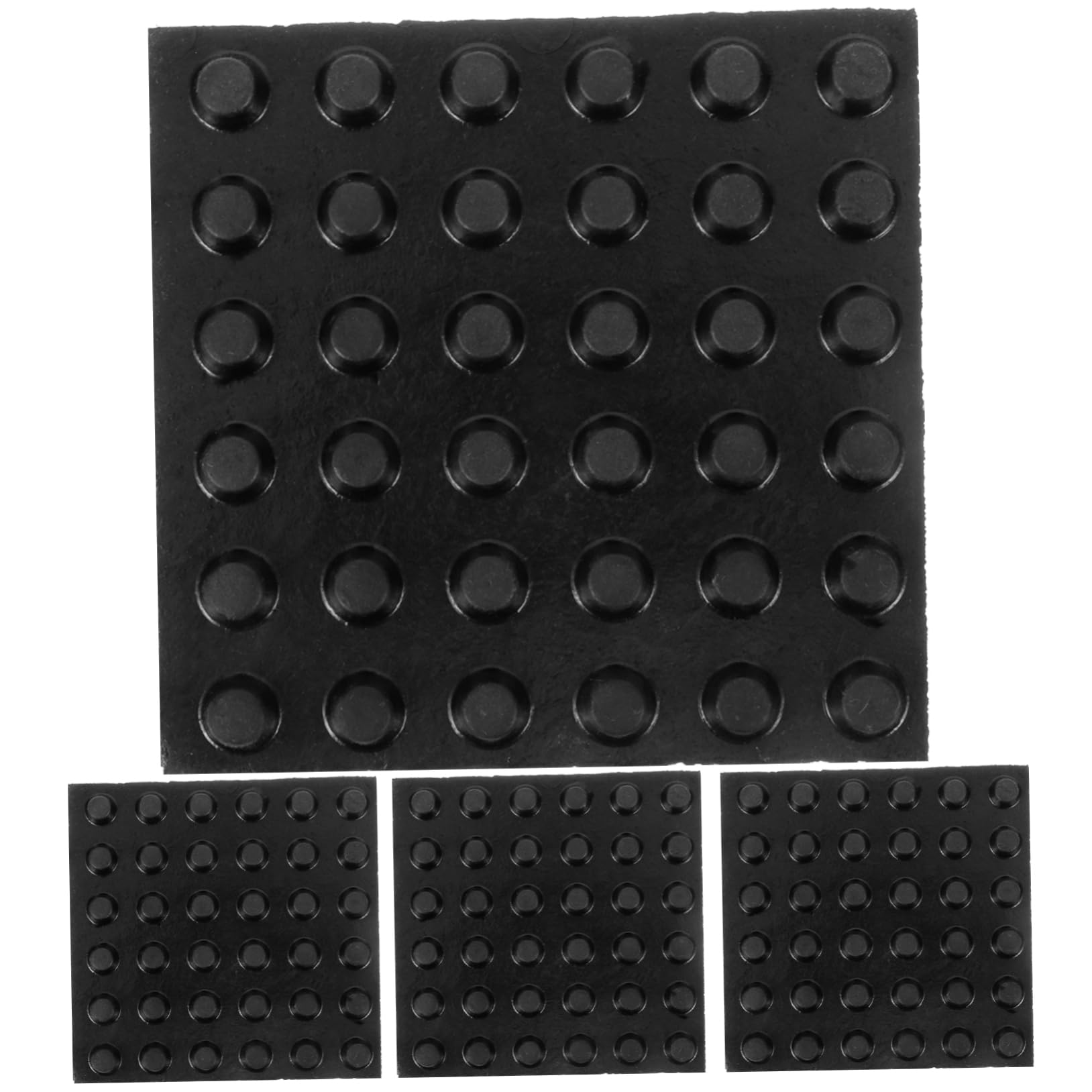HEALLILY 4 Pcs Shock Absorber Machine Dryer Soundproof Noise Dampening Pad for Washer Anti Vibration Pads Washer Noise Dampening Pad Washer Noise Dampening Mat Rubber Black