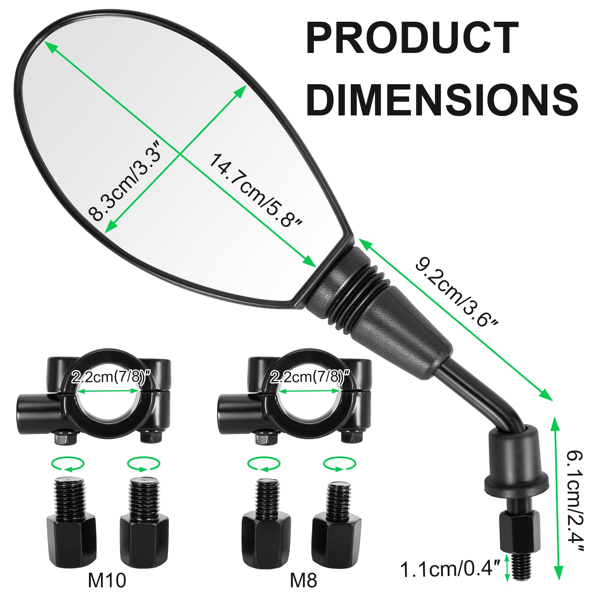 PET6cm×6m 100cm/loop 家有萌物 Amazon | wingsmoto 8 mmスレッドRear View Mirrors Chinese