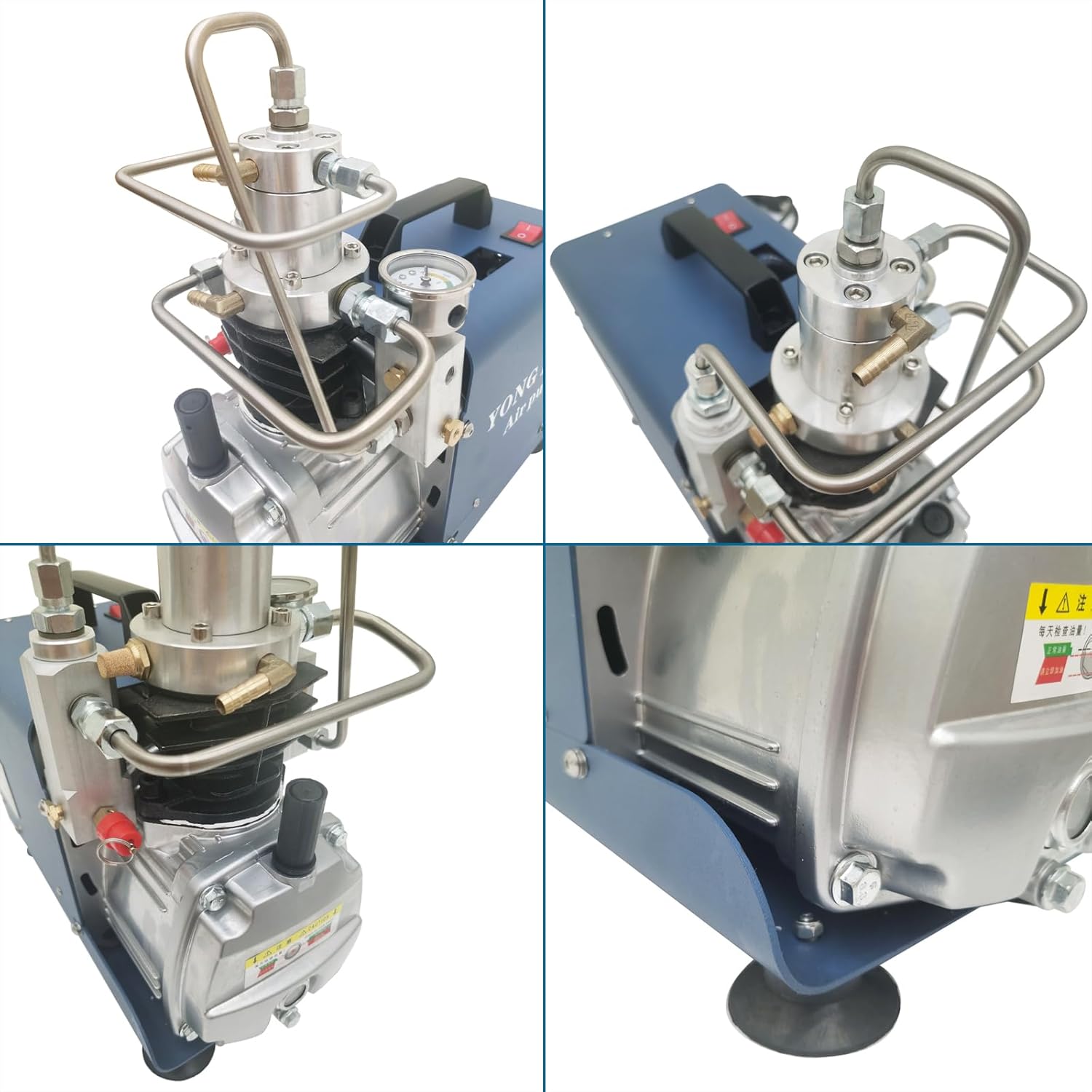 30MPA/ 4500PSI High Pressure Electric Air Pump Hardback Edition High Pressure Electric Air Compressor Pump for Fire Fighting and Automotive 110V 1800W