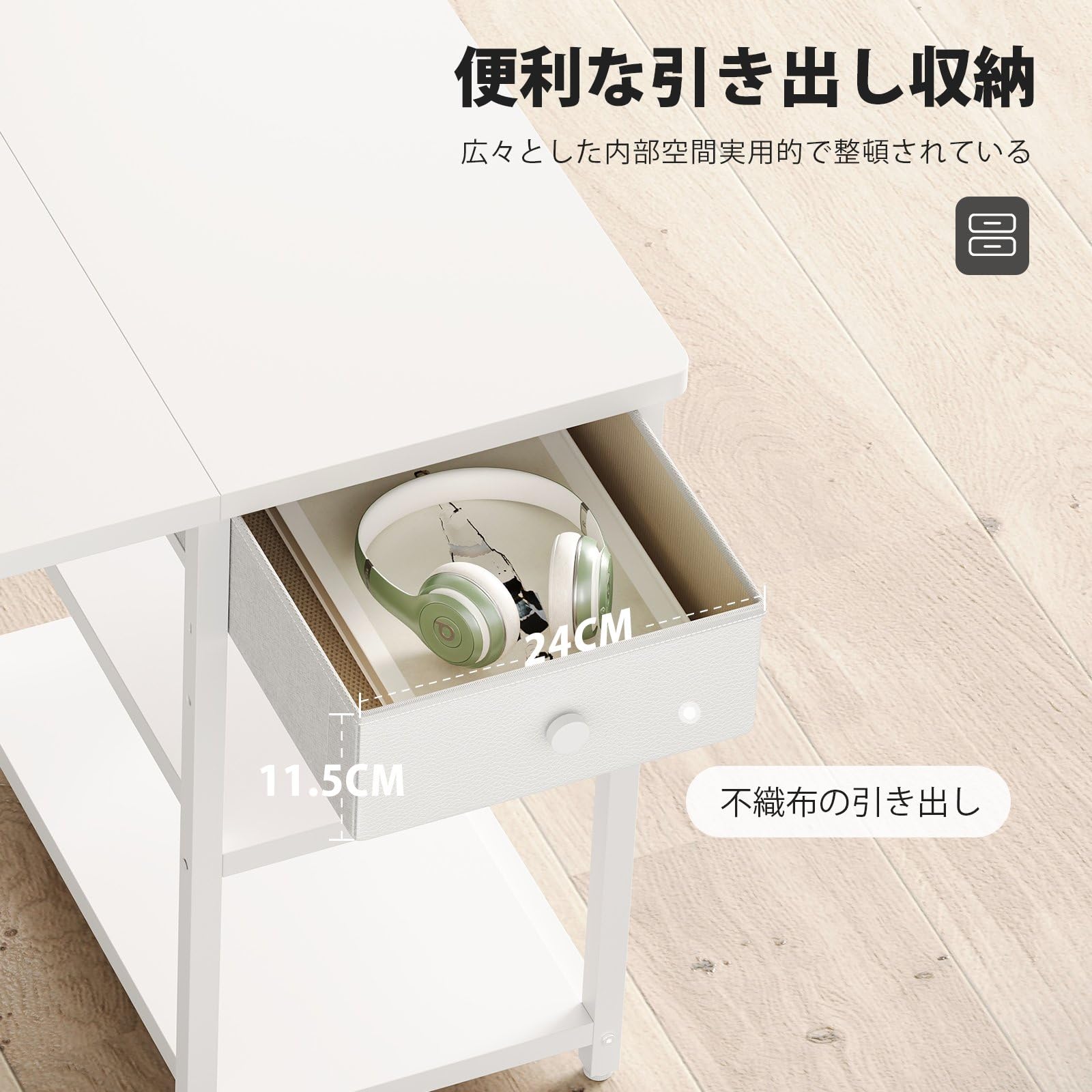 Amazon | YeTom pcデスク 机 パソコンデスク 幅100cm ラック付きデスク