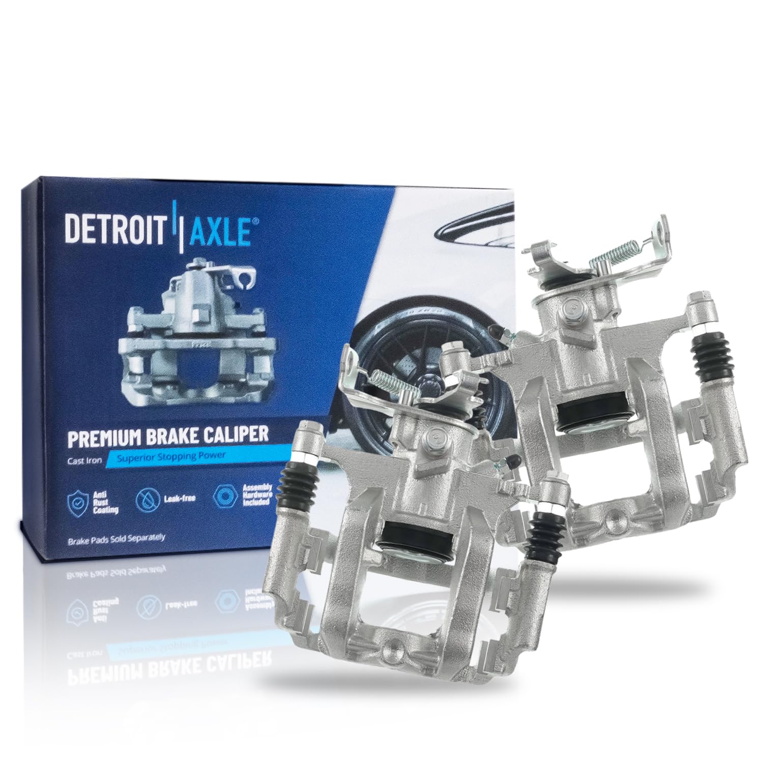Detroit Axle - 2 Rear Brake Calipers for 2013-2016 Chevrolet Sonic