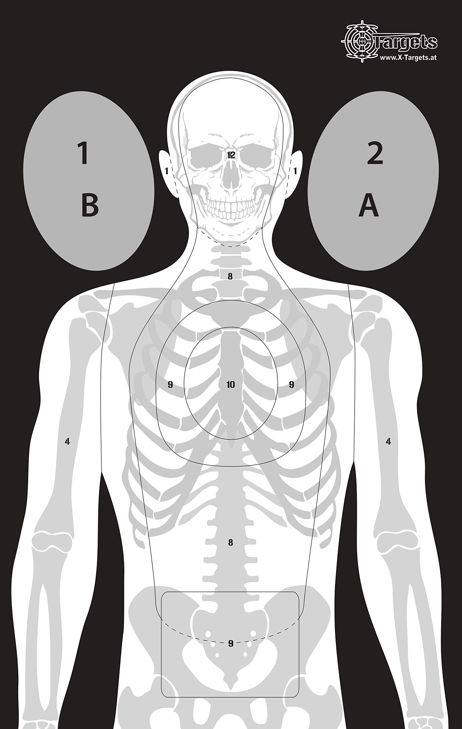 X-Targets Große Tactical Zielscheiben/Format: 53 x 84 cm/Papier 120g/m²