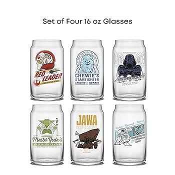 Amazon.com | JoyJolt Star Wars Retro Vintage Collection 16.9