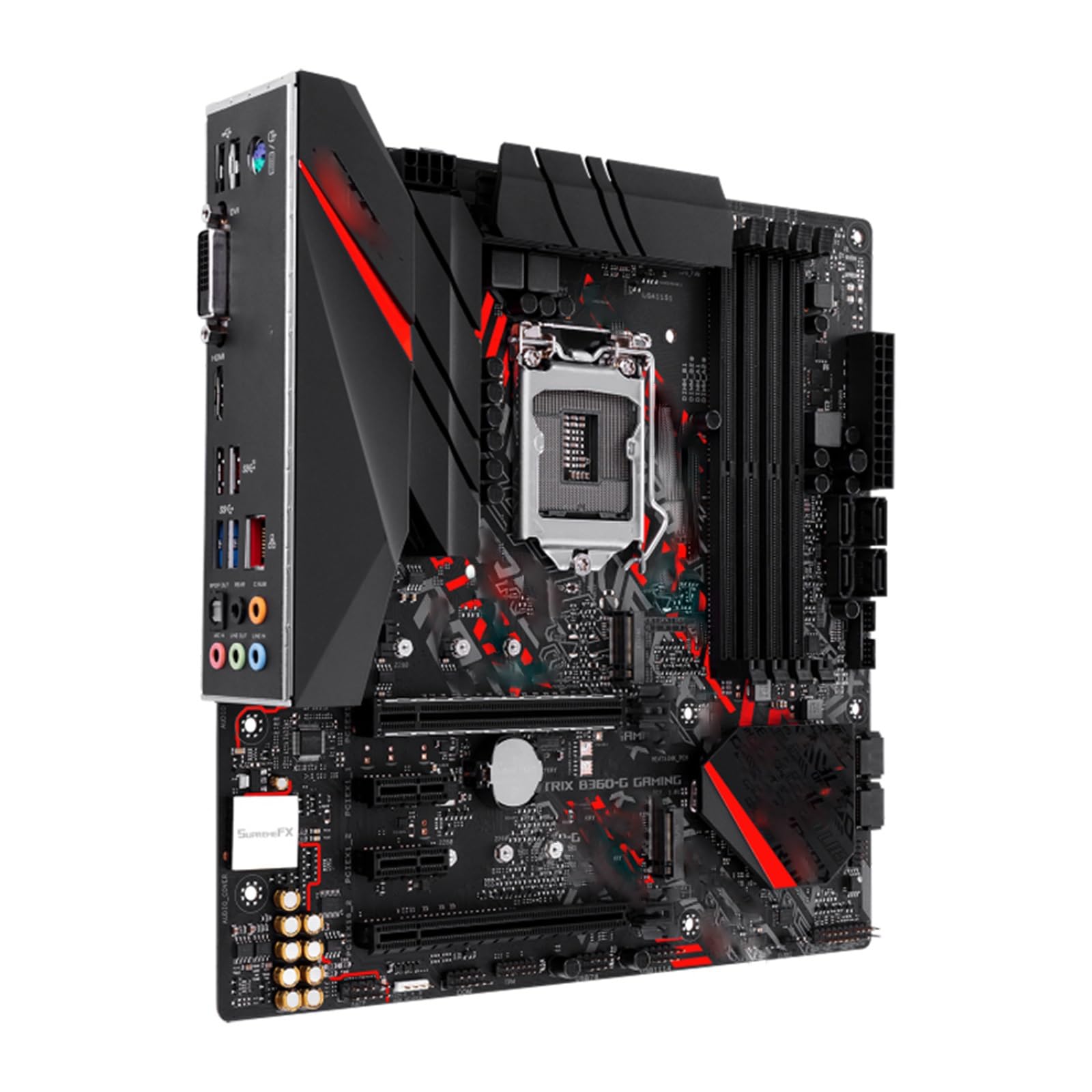 Carte mère PC Carte mère Fit for ASUS ROG Strix B360-G Gaming Compatible Aura Sync RGB LED, Double connecteur M.2 SATA 6 Gbps, HDMI et DVI