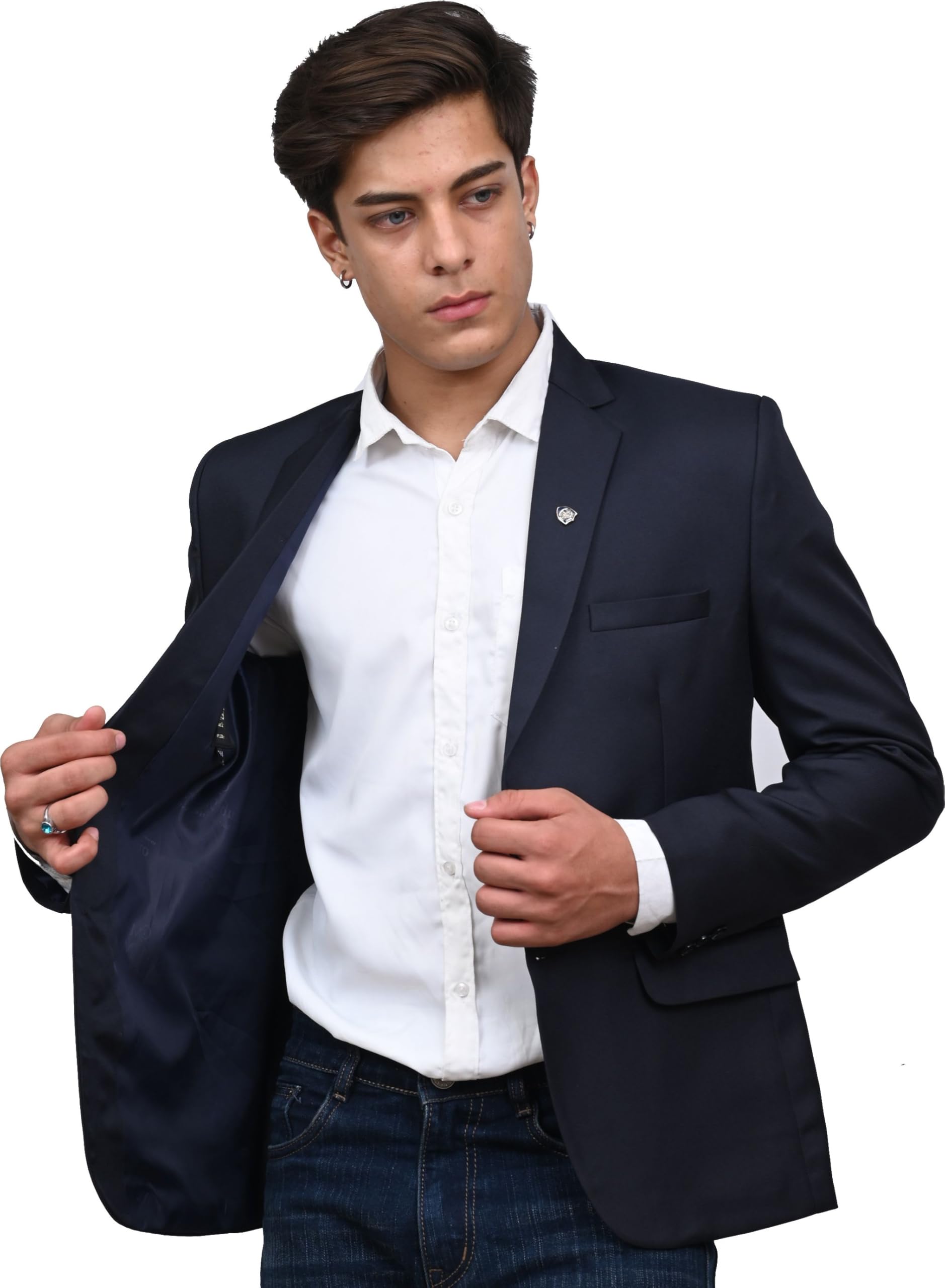 black zed BLACKZED Blazers for Men | Formal Blazer for Men Blazer | Stylish Latest Jacket for Men | Office Blazer & Coat for Man | Single Breasted Blazers-picture-14