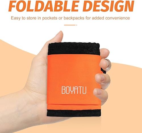 Miniatura 4 de Riñonera para cinturón para correr bolsa de entrenamiento delgada para soporte de teléfono para caminar y trotar, Naranja, Moda