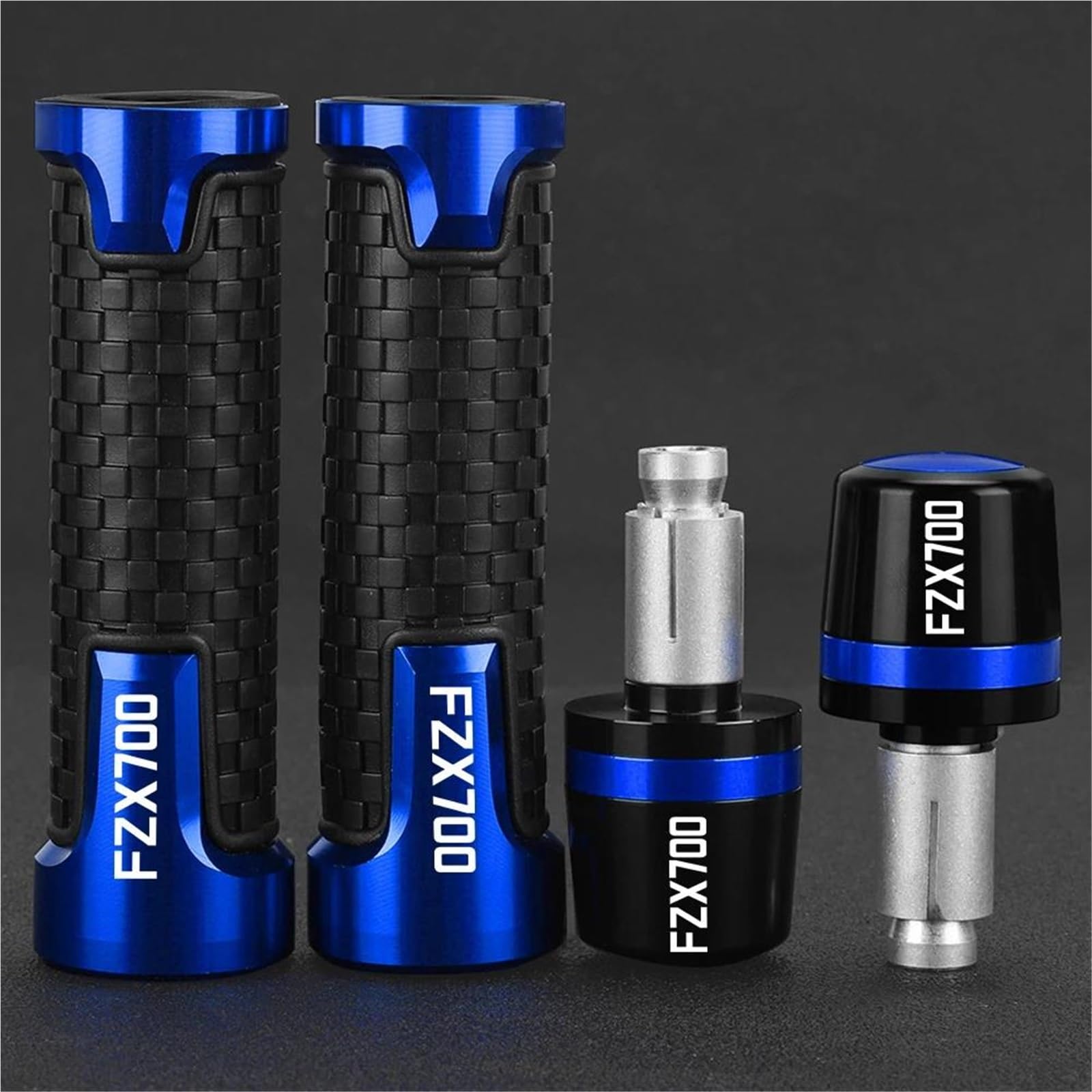Parte per moto Manopole Per Manubrio Moto In Alluminio CNC, Impugnatura In Gomma Per Yamaha FZX700 Per FAZER FZX 700 1986 1987 1988 1989 1990-2024