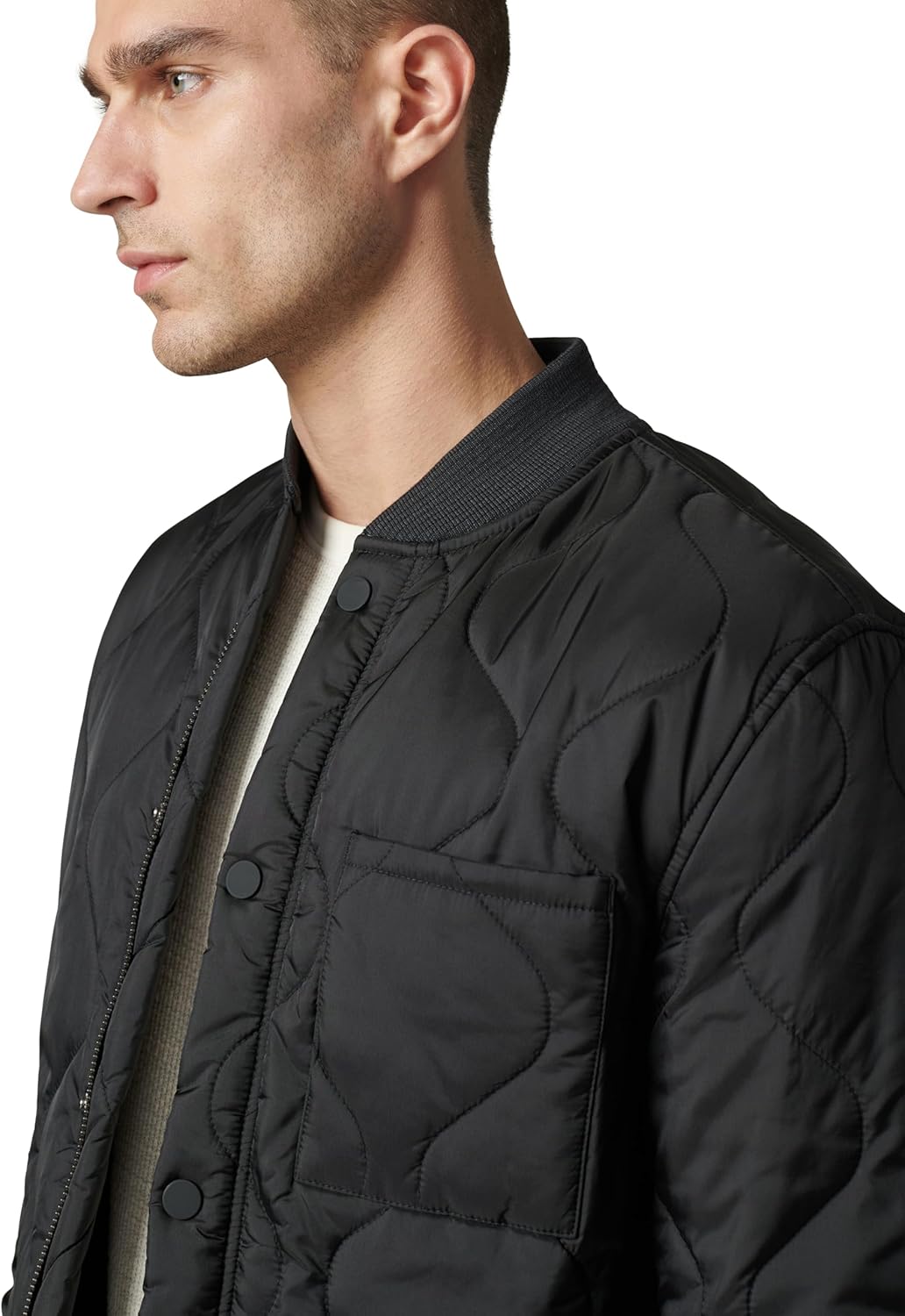 JOE'S JEANS mens Rory Quilted Bomber Jacket - Image 4