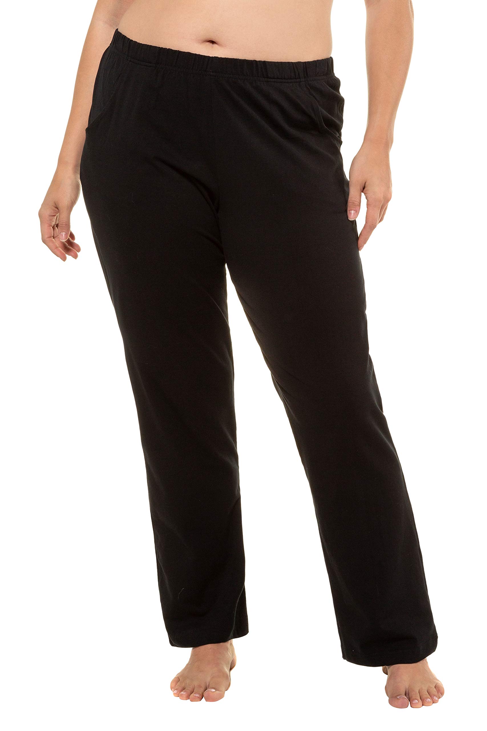 Ulla Popken Pantaloni dal Taglio Dritto con Tasche Laterali 640831