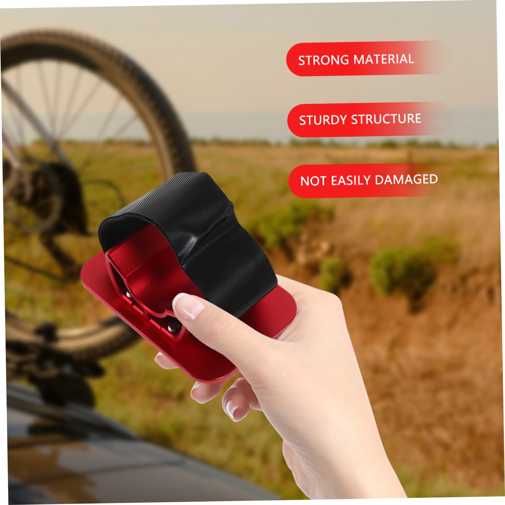 Supporto per Bicicletta Fissaggio Sicuro Ruota Posteriore per Portapacchi Auto Design Elegante e Facile Installazione Compatibile con Vari Modelli Bici Accattivante