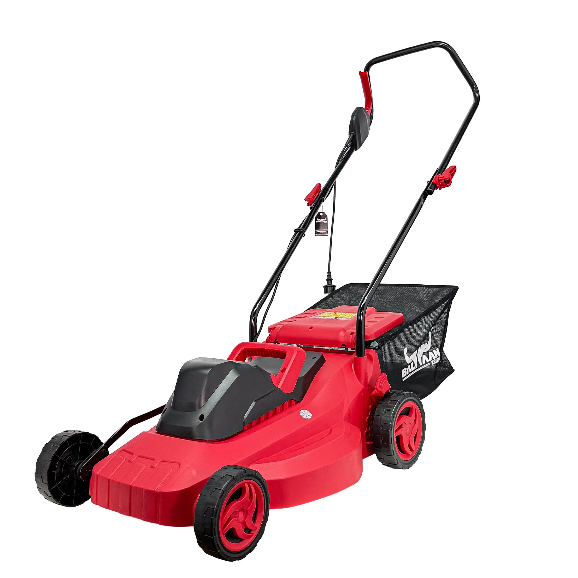 Balwaan Krishi Electric Lawn Mower |1800W Heavy Duty Electric Grass Cutter Machine | 16 Inch Lawn Mower for Garden & Home | 40L Grass Catcher | Lawn Grass Cutting Machine | 12 Months Warranty LME-230-image-3
