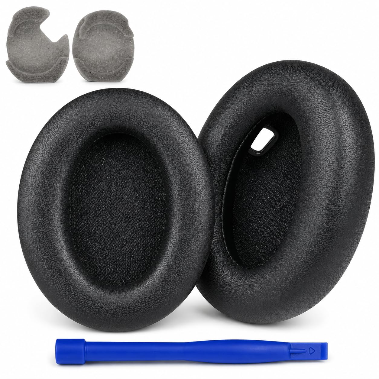 Replacement Earpads Compatible with Sony WH-1000XM4 (WH1000XM4) Headphones, Soft Protein Leather Ear Pads Cushions with Noise Isolating Memory Foam, Without Affecting Sensor (Black)-image-47
