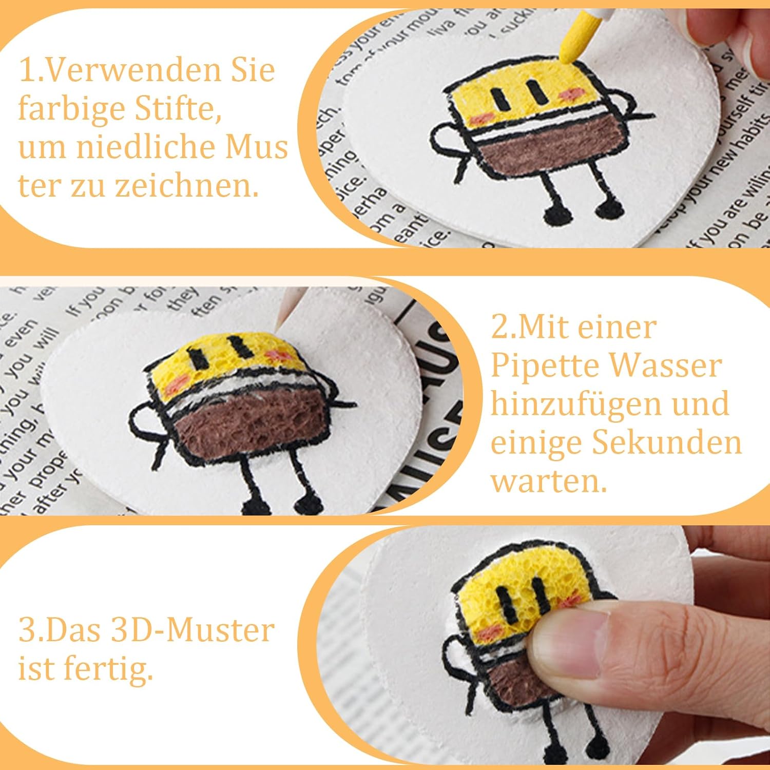 3D festési folyamat és eredmény