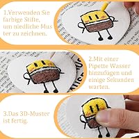 VEGCOO Magic Puffy Paint 48 részes 3D festékszett gyerekeknek 12 szín markőrral 3