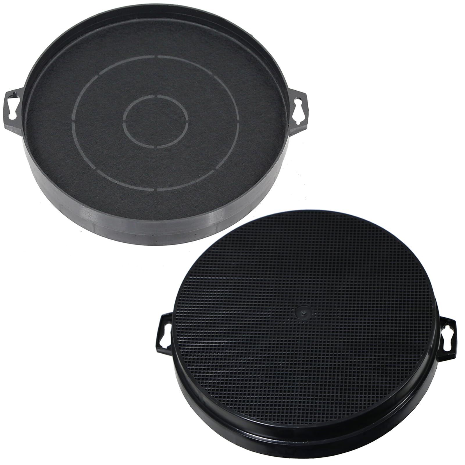 SPARES2GO CHF210 S1 Type Charcoal Carbon Air Filters for Baumatic Cooker Hood Extractor Vent (Pack of 2)